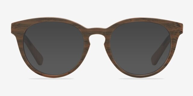 Stanford Brown & Striped AcetateEyeglass Frames from EyeBuyDirect, with Tinted Lenses