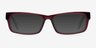 March Red AcetateEyeglass Frames from EyeBuyDirect, with Tinted Lenses