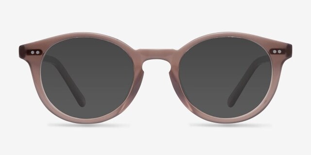 Fade Translucent Smoked Taupe AcetateEyeglass Frames from EyeBuyDirect, with Tinted Lenses