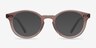 Fade Translucent Smoked Taupe AcetateEyeglass Frames from EyeBuyDirect, with Tinted Lenses