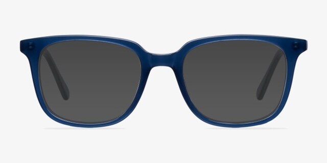 Ornette Blue AcetateEyeglass Frames from EyeBuyDirect, with Tinted Lenses