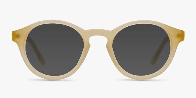 Dreamy Matte Yellow AcetateEyeglass Frames from EyeBuyDirect, with Tinted Lenses