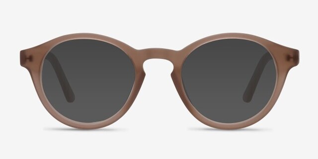 Dreamy Matte Brown AcetateEyeglass Frames from EyeBuyDirect, with Tinted Lenses