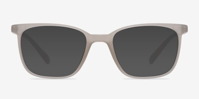 Champ Clear & White PlasticEyeglass Frames from EyeBuyDirect, with Tinted Lenses