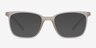 Champ Clear & White PlasticEyeglass Frames from EyeBuyDirect, with Tinted Lenses
