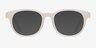Norah Matte White PlasticEyeglass Frames from EyeBuyDirect, with Tinted Lenses