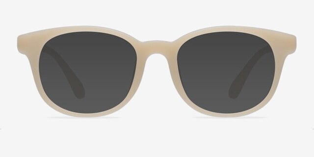Norah Matte Beige PlasticEyeglass Frames from EyeBuyDirect, with Tinted Lenses