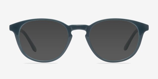Sea Breeze Green PlasticEyeglass Frames from EyeBuyDirect, with Tinted Lenses