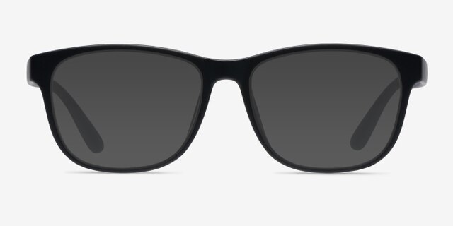 Milo Matte Black PlasticEyeglass Frames from EyeBuyDirect, with Tinted Lenses