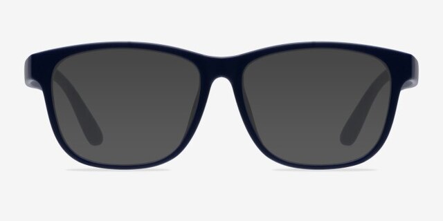 Milo Matte Navy PlastiqueMontures de lunettes de vue d'EyeBuyDirect, Avec des Verres Teintés