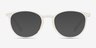 Dinah Matte White PlastiqueMontures de lunettes de vue d'EyeBuyDirect, Avec des Verres Teintés