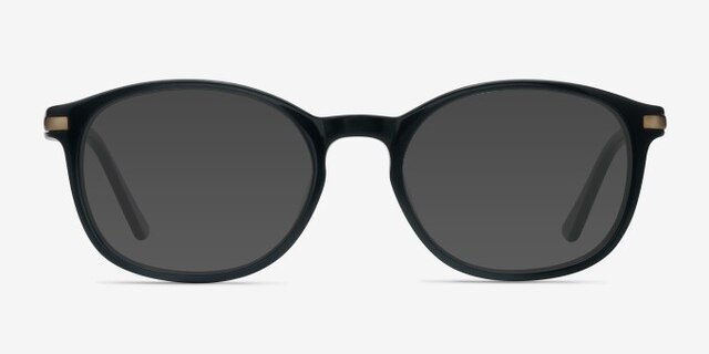 New Bedford Black AcetateEyeglass Frames from EyeBuyDirect, with Tinted Lenses