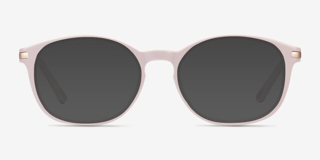 New Bedford Faded Rose Acetate-metalEyeglass Frames from EyeBuyDirect, with Tinted Lenses