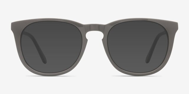 Providence Warm Gray AcetateEyeglass Frames from EyeBuyDirect, with Tinted Lenses