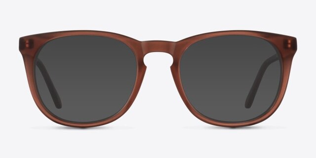 Providence Matte Brown AcetateEyeglass Frames from EyeBuyDirect, with Tinted Lenses