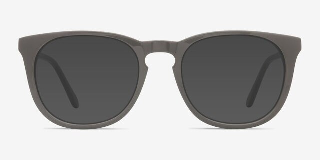 Providence Warm Gray AcetateEyeglass Frames from EyeBuyDirect, with Tinted Lenses