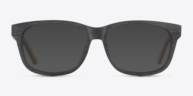White Pine Black AcetateEyeglass Frames from EyeBuyDirect, with Tinted Lenses