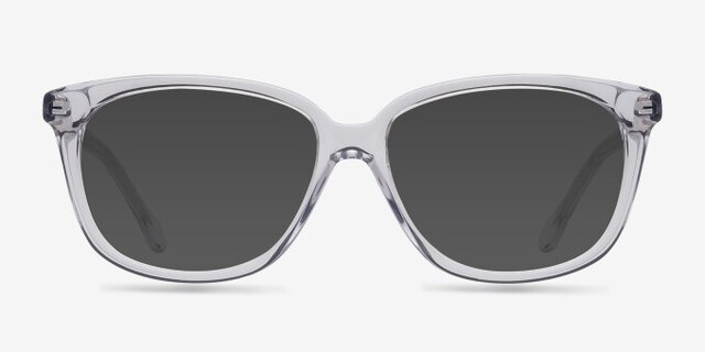 Escapee Clear AcetateEyeglass Frames from EyeBuyDirect, with Tinted Lenses