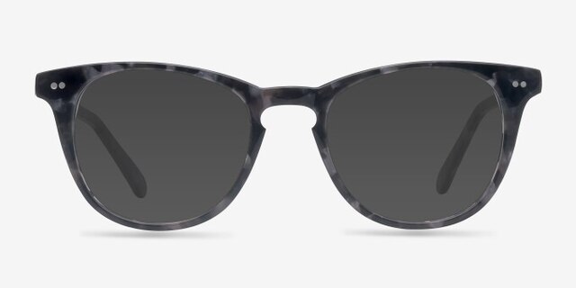 Flume Gray Floral AcetateEyeglass Frames from EyeBuyDirect, with Tinted Lenses