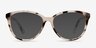 Hepburn Écaille ivoire AcétateMontures de lunettes de vue d'EyeBuyDirect, Avec des Verres Teintés