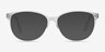 Hepburn Clear AcetateEyeglass Frames from EyeBuyDirect, with Tinted Lenses