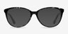 Hepburn Gray Floral AcetateEyeglass Frames from EyeBuyDirect, with Tinted Lenses