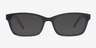 Mesquite Black Yellow AcetateEyeglass Frames from EyeBuyDirect, with Tinted Lenses