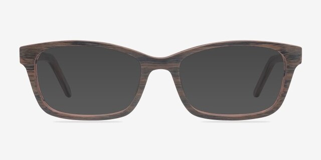 Mesquite Brown AcetateEyeglass Frames from EyeBuyDirect, with Tinted Lenses