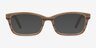 Mesquite Brown Striped AcetateEyeglass Frames from EyeBuyDirect, with Tinted Lenses