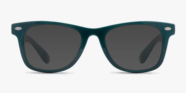 Atlee Green PlasticEyeglass Frames from EyeBuyDirect, with Tinted Lenses