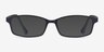 Broad Navy PlasticEyeglass Frames from EyeBuyDirect, with Tinted Lenses