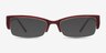 Diane Red PlasticEyeglass Frames from EyeBuyDirect, with Tinted Lenses