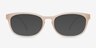 Drums Frosted White PlasticEyeglass Frames from EyeBuyDirect, with Tinted Lenses