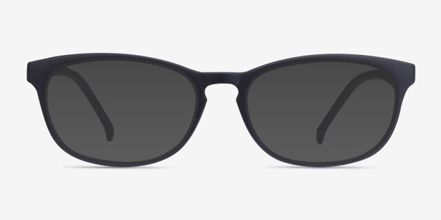 Drums Navy PlasticEyeglass Frames from EyeBuyDirect, with Tinted Lenses