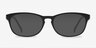 Drums Matte Black PlastiqueMontures de lunettes de vue d'EyeBuyDirect, Avec des Verres Teintés