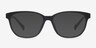 Moody Matte Black PlasticEyeglass Frames from EyeBuyDirect, with Tinted Lenses