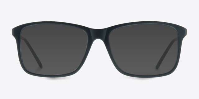 Pablo Matte Blue PlasticEyeglass Frames from EyeBuyDirect, with Tinted Lenses