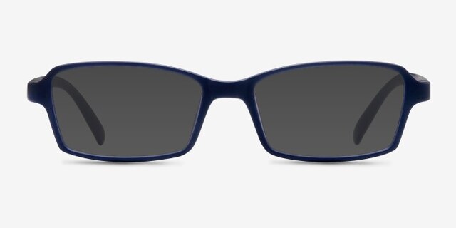 Ricki Matte Navy PlastiqueMontures de lunettes de vue d'EyeBuyDirect, Avec des Verres Teintés