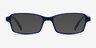Ricki Matte Navy PlastiqueMontures de lunettes de vue d'EyeBuyDirect, Avec des Verres Teintés