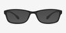 Versus Matte Black PlasticEyeglass Frames from EyeBuyDirect, with Tinted Lenses