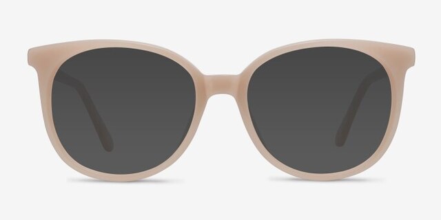 Bardot Rose pâle AcétateMontures de lunettes de vue d'EyeBuyDirect, Avec des Verres Teintés