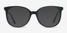 Bardot Black AcetateEyeglass Frames from EyeBuyDirect, with Tinted Lenses