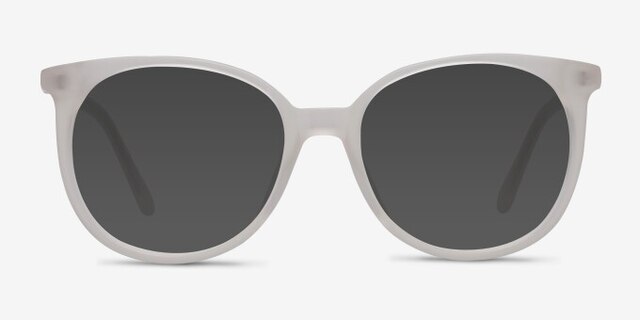 Bardot White AcetateEyeglass Frames from EyeBuyDirect, with Tinted Lenses
