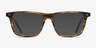 Default Brown Striped AcetateEyeglass Frames from EyeBuyDirect, with Tinted Lenses
