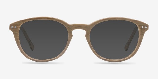 Runaway YellowEyeglass Frames from EyeBuyDirect, with Tinted Lenses