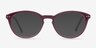 Runaway Burgundy AcétateMontures de lunettes de vue d'EyeBuyDirect, Avec des Verres Teintés