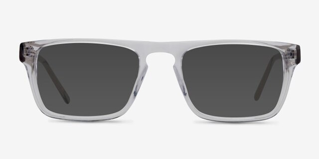 Insider Clear AcetateEyeglass Frames from EyeBuyDirect, with Tinted Lenses
