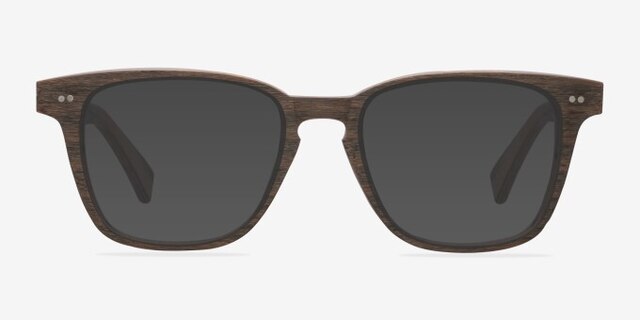 Samson Brown Striped AcétateMontures de lunettes de vue d'EyeBuyDirect, Avec des Verres Teintés