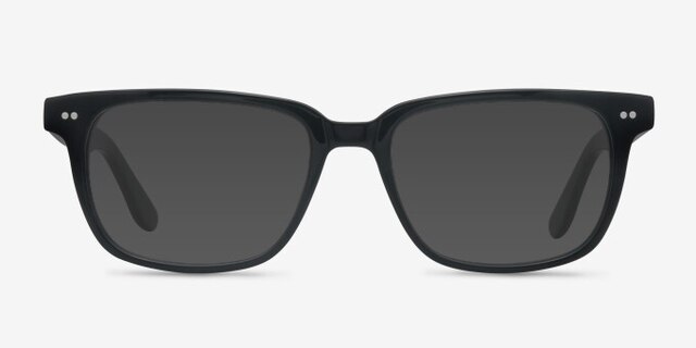 Pacific Noir AcétateMontures de lunettes de vue d'EyeBuyDirect, Avec des Verres Teintés