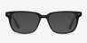Pacific Noir AcétateMontures de lunettes de vue d'EyeBuyDirect, Avec des Verres Teintés